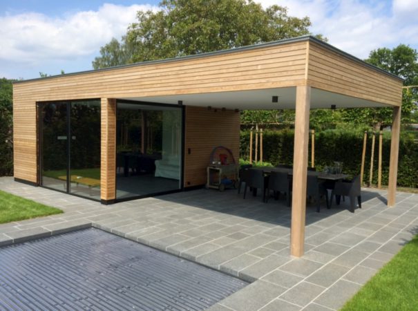 houten bijgebouwen Waregem